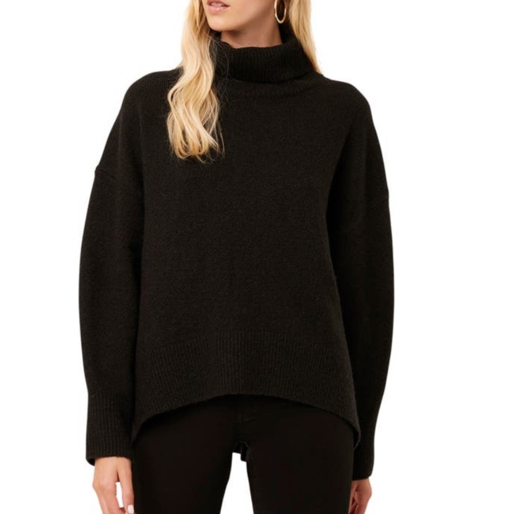 French Connection Nina Turtleneck Wool Blend Sweater